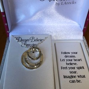 Dream, Imagine, Believe Necklace